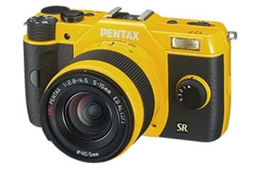 Image of Pentax Q7 Compact Mirrorless Camera with 5-15mm f-2.8-4.5 Zoom Lens, Yellow 11554