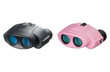 Image of Pentax U-Series Compact UP 8x21 Binocular, Black, Pink