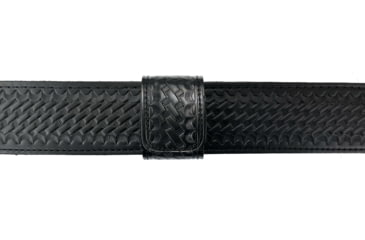 Image of Perfect Fit 1.75in Double Belt Keeper, Basket Weave, Black Snap, Black, 204-BW