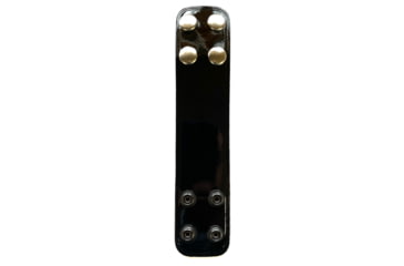 Image of Perfect Fit 1.75in Double Belt Keeper, Hi Gloss, Chrome Snap, Black, 204-HG-CH