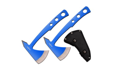 Image of Perfect Point 2 Throwing Axe Set, 3Cr13 Stainless Steel Stainless Steel, Blue, PP-107BL-2