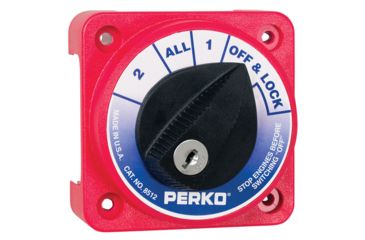 Image of Perko Medium Duty Battery Selector Switch w/Key Lock Compact 33119