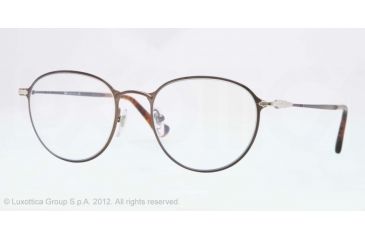 Image of Persol PO2426V Single Vision Prescription Eyeglasses 1053-50 - Brown Frame, Demo Lens Lenses