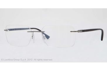 Image of Persol PO2429V Progressive Prescription Eyeglasses 1030-53 - Matte Gunmetal Frame, Demo Lens Lenses