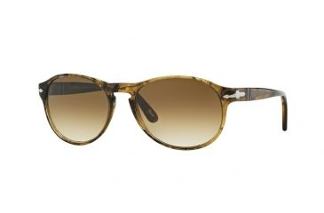 Image of Persol PO2931S Sunglasses 102151-53 - Light Striped Brown Frame, Stripped Brown Lenses