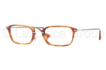 Image of Persol PO3044V Single Vision Prescription Eyeglasses 96-5021 - Light Havana Frame