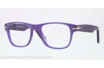 Image of Persol PO3051V Single Vision Prescription Eyeglasses 9003-52 - Blue Antique Frame, Demo Lens Lenses