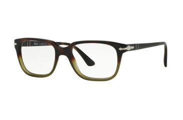 Image of Persol PO3094V Single Vision Prescription Eyeglasses 9027-53 - Havana Gradient Green Frame