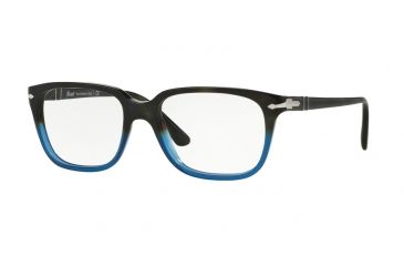 Image of Persol PO3094V Single Vision Prescription Eyeglasses 9029-53 - Havana Gradient Blue Frame