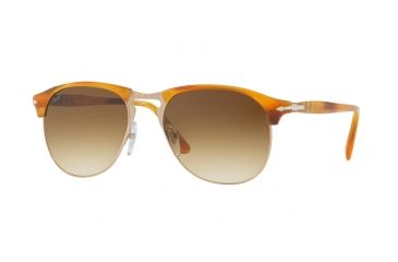 Image of Persol PO8649S Sunglasses 960/51-56 - Stripped Brown Frame, Brown Gradient Lenses