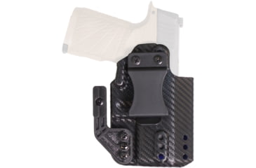 Image of DeSantis Persuader IWB Leather Holster. Glock 43, 43X, 43X Mos With Or,Without Red Dot Sight, Right Hand, Black, 213KA3TZ0