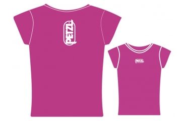 Image of Petzl Women's EVE Cotton Logo T-Shirt,Fuchsia,Medium Z44 MF