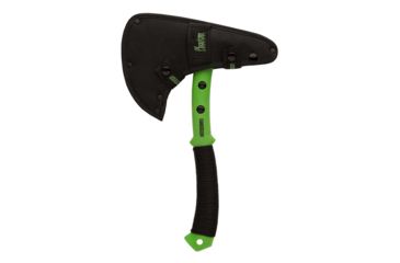 Image of Phantom Cutlery Doomsday - Fallout Edition Axe, 7 1/4in Power Coated 420 Hardened Stainless Steel Blade, Re-Enforced Injection Molded Nylon Plastic Handle, PH1001