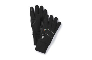Image of Smartwool PhD Insulated Training Glove-Unisex, Black, Extra Small, SW019012001-XS