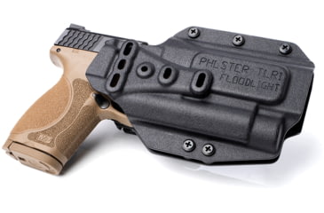 Image of PHLster Floodlight OWB Holster,TLR-1, Ambidextrous, Black, Standard, 71