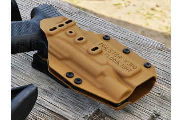 Image of PHLster Floodlight OWB Holster, X300, Ambidextrous, Tan, Standard, 56