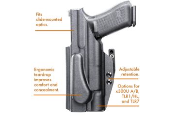 Image of PHLster Spotlight AIWB Holster, Glock w/ TLR1, Black, Standard, 40