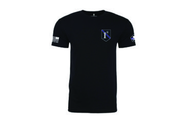 Image of Pipe Hitters Union XL PHU United We Stand - Texas Blue Line Short Sleeve Shirt, Black, XL, PHUPT140MB-XL