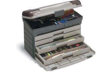 Image of Plano Four Drawer with T.A.- New label, Graphite and Sandstone 757004