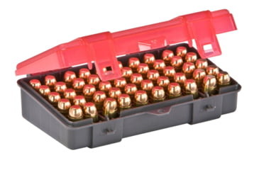 Image of Plano Handgun Ammo Case,Dark Gray/Transparent Rose, PMC122750