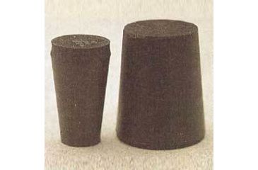 Image of Plasticoid Black Rubber Stoppers, Solid 11-M290