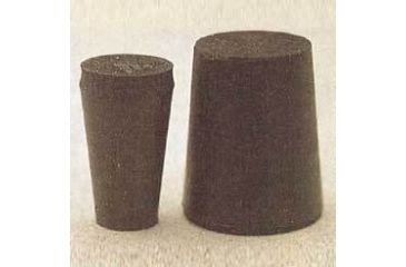 Image of Plasticoid Black Rubber Stoppers, Solid 4--M290