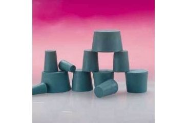 Image of Plasticoid Green Neoprene Stoppers, Solid 9--M350