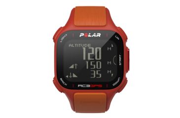 Image of Polar RC3 GPS Heart Rate Monitor Sports Watch, Red/Orange 5000512