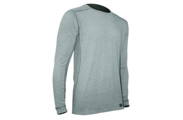 Image of Polarmax Micro H1 Long Sleeve Crew - Mens-Grey Heather-Small