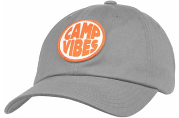 Image of Poler Camp Vibes Patch Dad Hat, Light Gray, One Size, 212ACU7202-Light Gray-O/S