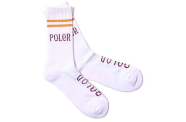 Image of Poler Furry Font Skate Socks, Wine, One Size, 55200240-Wine-O/S