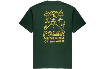 Image of Poler Nowhere T-Shirt, Large, Forest Green, 213APM2006-Forest Green-L