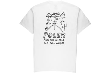 Image of Poler Nowhere T-Shirt, Medium, White, 213APM2006-White-M