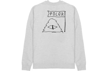 Image of Poler Scribble Crew, Small, Grey Heather, 223APM2503-Grey Heather-S