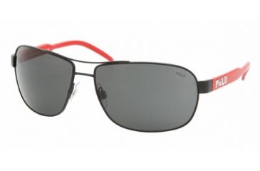 Image of Polo PH3053 Bifocal Prescription Sunglasses PH3053-903887-6415 - Frame Color Matte Black, Lens Diameter 64 mm