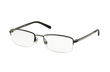 Image of Polo PH1145 Eyeglass Frames 9239-55 - Shiny Dark Brown Frame