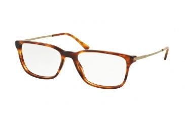 Image of Polo PH2134 Single Vision Prescription Eyeglasses 5007-54 - Havana Striped Frame