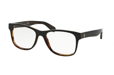 Image of Polo PH2144 Bifocal Prescription Eyeglasses 5260-53 - Top Black On Jerry Tortoise Frame