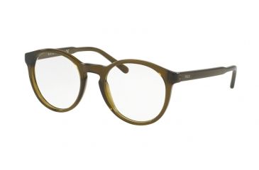 Image of Polo PH2157 Eyeglass Frames 5468-47 - Shiny Crystal Olive Frame