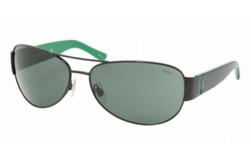 Image of Polo PH3049 Progressive Sunglasses, Black-Green Frame, Green Gray Lens #900371