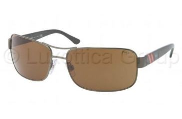 Image of Polo PH3070 Sunglasses 921873-6416 - Racing Green Frame, Brown Lenses