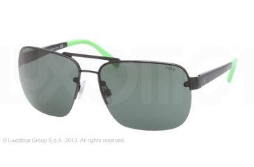 Image of Polo PH3071 Progressive Prescription Sunglasses PH3071-900371-62 - Lens Diameter 62 mm, Lens Diameter 62 mm, Frame Color Shiny Black