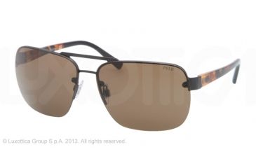 Image of Polo PH3071 Progressive Prescription Sunglasses PH3071-903873-62 - Lens Diameter 62 mm, Lens Diameter 62 mm, Frame Color Matte Black