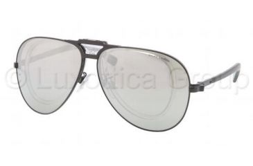 Image of Polo PH3075 Sunglasses 90036G-6211 - Shiny Black Frame, Silver Mirror Lenses