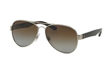 Image of Polo PH3096 Progressive Prescription Sunglasses PH3096-9010T5-59 - Lens Diameter 59 mm, Frame Color Matte Silver