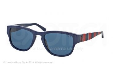Image of Polo PH4086 Progressive Prescription Sunglasses PH4086-545680-54 - Lens Diameter 54 mm, Frame Color Shiny Blue