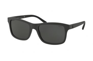 Image of Polo PH4095 Sunglasses 552787-57 - Matte Grey Frame, Grey Lenses