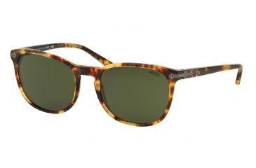 Image of Polo PH4107 Sunglasses 535171-53 - Vinta New Jerry Tortoise Frame, Dark Green Lenses