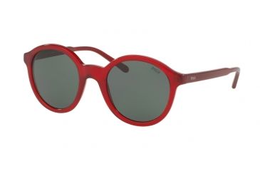 Image of Polo PH4112 Bifocal Prescription Sunglasses PH4112-545871-50 - Lens Diameter 50 mm, Frame Color Shiny Crystal Red
