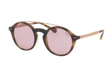 Image of Polo PH4122 Progressive Prescription Sunglasses PH4122-500384-49 - Lens Diameter 49 mm, Frame Color Dark Havana